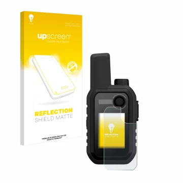 Vorderseite einer Produktverpackung mit dem Markenlogo upscreen. Daneben ist das Gerät Garmin Alpha 10 K mit dem zugehörigen D