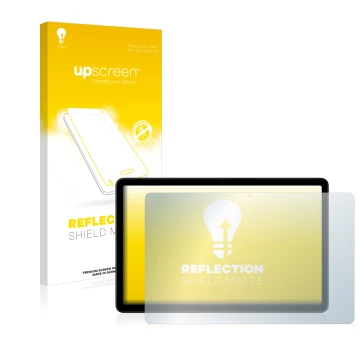 Vorderseite einer Produktverpackung mit dem Markenlogo upscreen. Daneben ist das Gerät Nokia T21 mit dem zugehörigen Displaysc