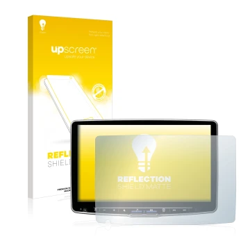 Vorderseite einer Produktverpackung mit dem Markenlogo upscreen. Daneben ist das Gerät Alpine ILX-F115D mit dem zugehörigen Di