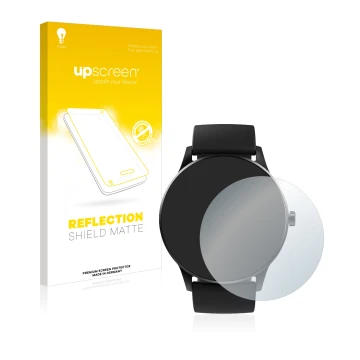 Vorderseite einer Produktverpackung mit dem Markenlogo upscreen. Daneben ist das Gerät Denver SW-173 mit dem zugehörigen Displ