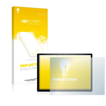 Vorderseite einer Produktverpackung mit dem Markenlogo upscreen. Daneben ist das Gerät Dell XPS 13 9315 2-in-1 mit dem zugehör