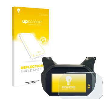 Vorderseite einer Produktverpackung mit dem Markenlogo upscreen. Daneben ist das Gerät BMW C400 GT TFT mit dem zugehörigen Dis