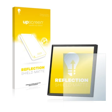 Vorderseite einer Produktverpackung mit dem Markenlogo upscreen. Daneben ist das Gerät Divoom Pixoo-64 mit dem zugehörigen Dis