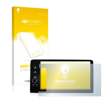 Vorderseite einer Produktverpackung mit dem Markenlogo upscreen. Daneben ist das Gerät Honda HR-V 2022 Navigationssystem Recht