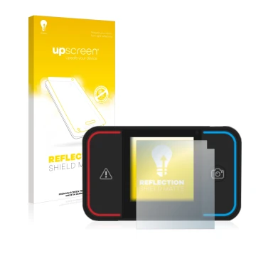 Vorderseite einer Produktverpackung mit dem Markenlogo upscreen. Daneben ist das Gerät Saphe Drive Pro mit dem zugehörigen Dis