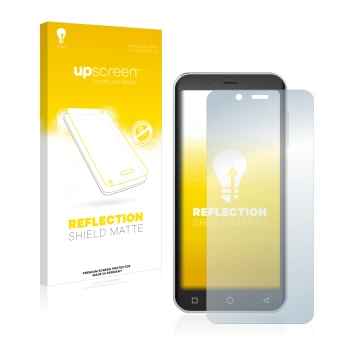 Vorderseite einer Produktverpackung mit dem Markenlogo upscreen. Daneben ist das Gerät Peaq PSP400 mit dem zugehörigen Display