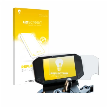 Vorderseite einer Produktverpackung mit dem Markenlogo upscreen. Daneben ist das Gerät VOGE 350 AC mit dem zugehörigen Display