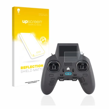 Vorderseite einer Produktverpackung mit dem Markenlogo upscreen. Daneben ist das Gerät Radiomaster Zorro mit dem zugehörigen D