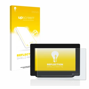 Vorderseite einer Produktverpackung mit dem Markenlogo upscreen. Daneben ist das Gerät Raymarine Axiom 9 mit dem zugehörigen D