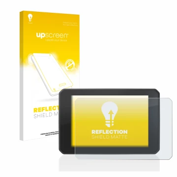 Vorderseite einer Produktverpackung mit dem Markenlogo upscreen. Daneben ist das Gerät FIT-EBIKE Display Comfort mit dem zugeh