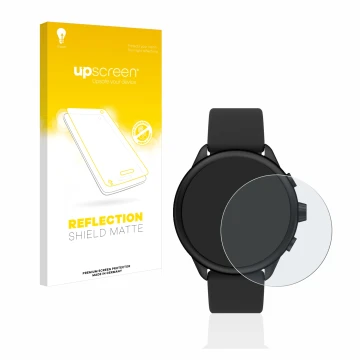 Vorderseite einer Produktverpackung mit dem Markenlogo upscreen. Daneben ist das Gerät Fossil Smartwatch Wellness (Gen 6) Hybr