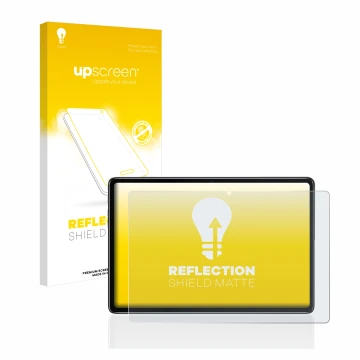 Vorderseite einer Produktverpackung mit dem Markenlogo upscreen. Daneben ist das Gerät Blackview Tab 7 Pro mit dem zugehörigen