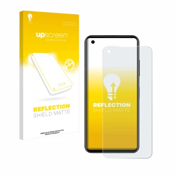 Vorderseite einer Produktverpackung mit dem Markenlogo upscreen. Daneben ist das Gerät ASUS ZenFone 10 mit dem zugehörigen Dis