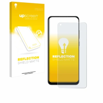 Vorderseite einer Produktverpackung mit dem Markenlogo upscreen. Daneben ist das Gerät Oppo A78 4G mit dem zugehörigen Display