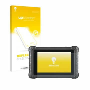 Vorderseite einer Produktverpackung mit dem Markenlogo upscreen. Daneben ist das Gerät Autel MaxiDAS DS900 mit dem zugehörigen