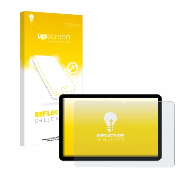 Vorderseite einer Produktverpackung mit dem Markenlogo upscreen. Daneben ist das Gerät Doogee T30 Pro mit dem zugehörigen Disp