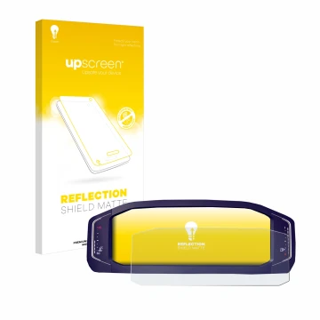 Vorderseite einer Produktverpackung mit dem Markenlogo upscreen. Daneben ist das Gerät Volkswagen Passat B8 Digital Cockpit 10