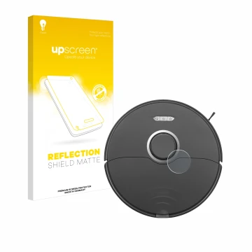 Vorderseite einer Produktverpackung mit dem Markenlogo upscreen. Daneben ist das Gerät Roborock S8 Lidar Sensor (nur weißes Mo