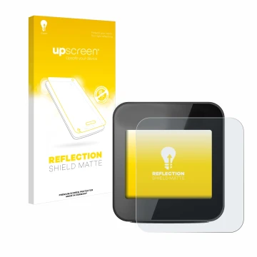 Vorderseite einer Produktverpackung mit dem Markenlogo upscreen. Daneben ist das Gerät Cycplus GPS G1 mit dem zugehörigen Disp