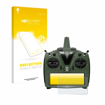 Vorderseite einer Produktverpackung mit dem Markenlogo upscreen. Daneben ist das Gerät VBar Control Evo mit dem zugehörigen Di