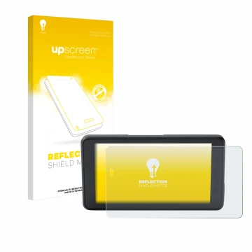 Vorderseite einer Produktverpackung mit dem Markenlogo upscreen. Daneben ist das Gerät BMW ConnectedRide Navigator mit dem zug