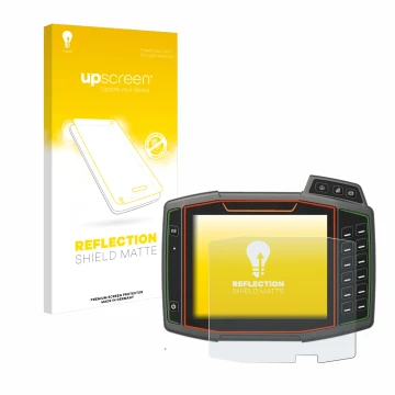 Vorderseite einer Produktverpackung mit dem Markenlogo upscreen. Daneben ist das Gerät Amazone AmaTron 4 mit dem zugehörigen D