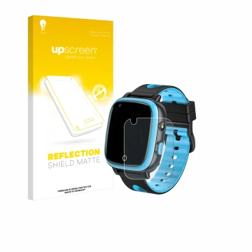 Vorderseite einer Produktverpackung mit dem Markenlogo upscreen. Daneben ist das Gerät Aduogeng T5 mit dem zugehörigen Display