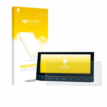 Vorderseite einer Produktverpackung mit dem Markenlogo upscreen. Daneben ist das Gerät MG 5 IPS-HD 10.25