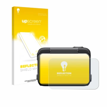 Vorderseite einer Produktverpackung mit dem Markenlogo upscreen. Daneben ist das Gerät Insta360 Ace Pro mit dem zugehörigen Di