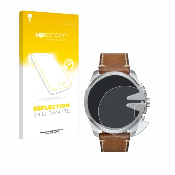 Vorderseite einer Produktverpackung mit dem Markenlogo upscreen. Daneben ist das Gerät Diesel Mega Chief mit dem zugehörigen D