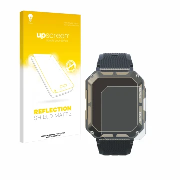 Vorderseite einer Produktverpackung mit dem Markenlogo upscreen. Daneben ist das Gerät Blackview C20Pro 1.83