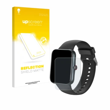 Vorderseite einer Produktverpackung mit dem Markenlogo upscreen. Daneben ist das Gerät Pthtechus S80K mit dem zugehörigen Disp