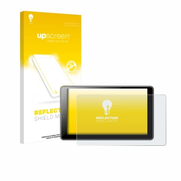 Vorderseite einer Produktverpackung mit dem Markenlogo upscreen. Daneben ist das Gerät Pioneer SPH-EVO950DAB mit dem zugehörig