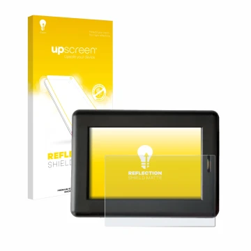 Vorderseite einer Produktverpackung mit dem Markenlogo upscreen. Daneben ist das Gerät XC Tracer Maxx II mit dem zugehörigen D