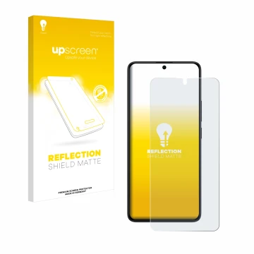 Vorderseite einer Produktverpackung mit dem Markenlogo upscreen. Daneben ist das Gerät Xiaomi Redmi Note 13 Pro 4G mit dem zug
