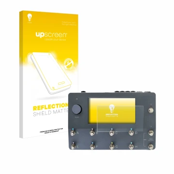 Vorderseite einer Produktverpackung mit dem Markenlogo upscreen. Daneben ist das Gerät Neural DSP Quad Cortex mit dem zugehöri