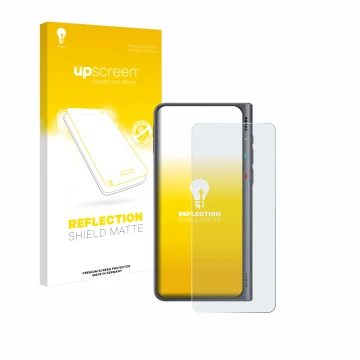 Vorderseite einer Produktverpackung mit dem Markenlogo upscreen. Daneben ist das Gerät Timekettle Fluentalk T1 mit dem zugehör