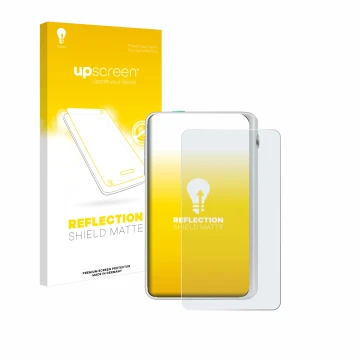 Vorderseite einer Produktverpackung mit dem Markenlogo upscreen. Daneben ist das Gerät Timekettle Fluentalk T1 Mini mit dem zu