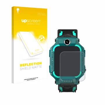 Vorderseite einer Produktverpackung mit dem Markenlogo upscreen. Daneben ist das Gerät Retoo Smartwatch 1.44