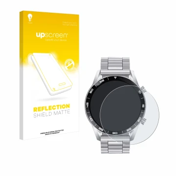 Vorderseite einer Produktverpackung mit dem Markenlogo upscreen. Daneben ist das Gerät Foxbox SML1-C PRO 1.43