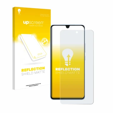 Vorderseite einer Produktverpackung mit dem Markenlogo upscreen. Daneben ist das Gerät Vivo iQOO Neo 9 Pro mit dem zugehörigen