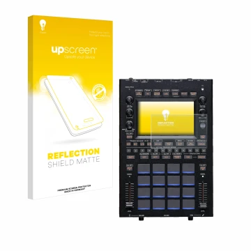Vorderseite einer Produktverpackung mit dem Markenlogo upscreen. Daneben ist das Gerät KORG KAOSS Replay mit dem zugehörigen D
