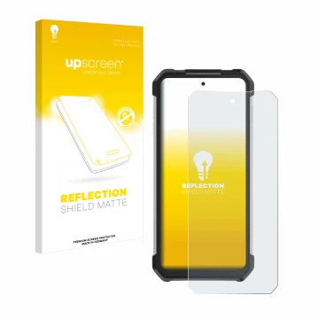 Vorderseite einer Produktverpackung mit dem Markenlogo upscreen. Daneben ist das Gerät Unihertz Tank 3 Pro mit dem zugehörigen