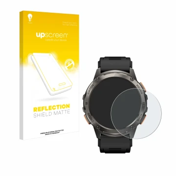 Vorderseite einer Produktverpackung mit dem Markenlogo upscreen. Daneben ist das Gerät Kospet Tank T3 mit dem zugehörigen Disp