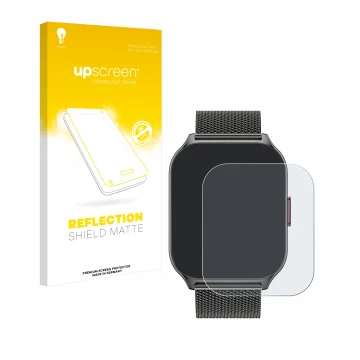 Vorderseite einer Produktverpackung mit dem Markenlogo upscreen. Daneben ist das Gerät Zoskvee P95 2