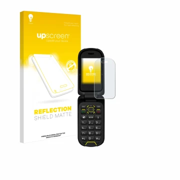 Vorderseite einer Produktverpackung mit dem Markenlogo upscreen. Daneben ist das Gerät Hammer Bow LTE mit dem zugehörigen Disp