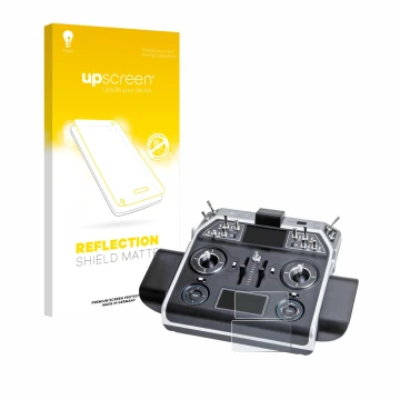 Vorderseite einer Produktverpackung mit dem Markenlogo upscreen. Daneben ist das Gerät Graupner MC-28 mit dem zugehörigen Disp