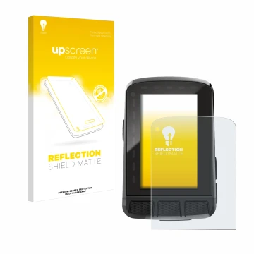 Vorderseite einer Produktverpackung mit dem Markenlogo upscreen. Daneben ist das Gerät Wahoo Elemnt Roam V2 GPS mit dem zugehö