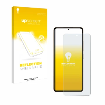 Vorderseite einer Produktverpackung mit dem Markenlogo upscreen. Daneben ist das Gerät HMD Pulse Plus mit dem zugehörigen Disp