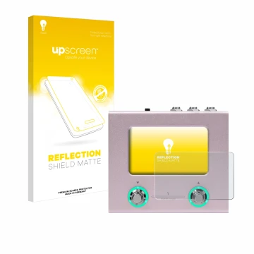Vorderseite einer Produktverpackung mit dem Markenlogo upscreen. Daneben ist das Gerät Hotone Ampero Mini mit dem zugehörigen 